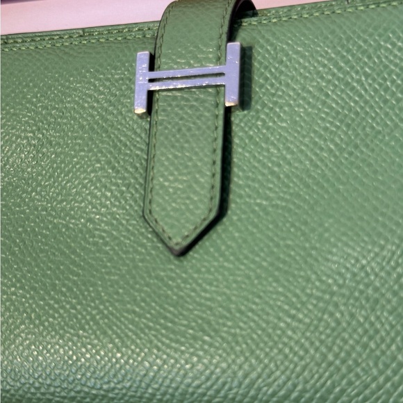 Hermes Bearn Wallet Chevre Mysore Long Authentic - Picture 12 of 14